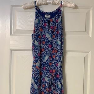 XS Maxi Dress with Birds